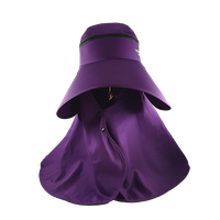 大邊拉鍊可拆披帽(紫)